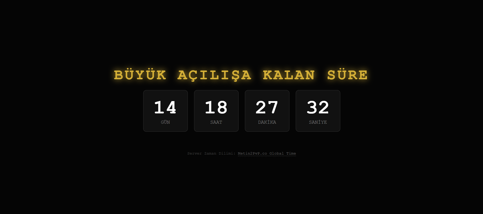 [HTML/JS] Modern & Animasyonlu Server Açılış Sayacı (Geri Sayım Scripti)